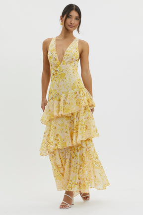 Damen Rüschen Sommerkleid | Midi