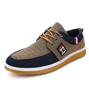 Herren Lässige Canvas Schnürschuhe | Atmungsaktiv
