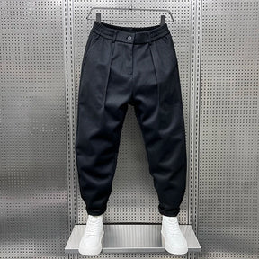 Herren Elegante Melierte Hose | Modern