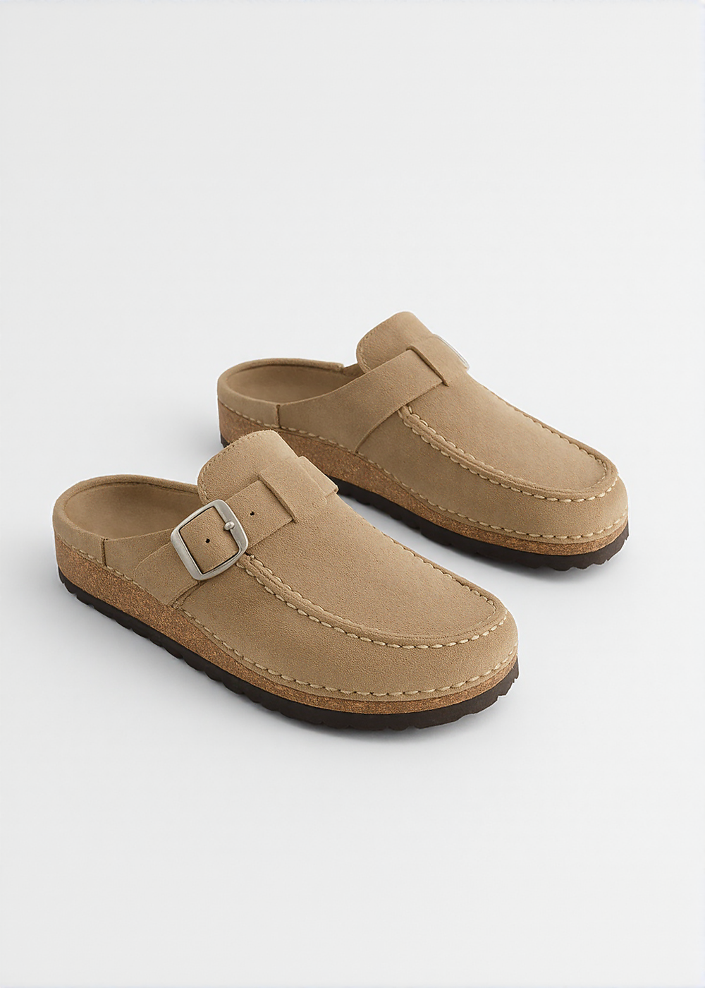 Shaira Mules | Wildleder-Optik Mit Schnalle