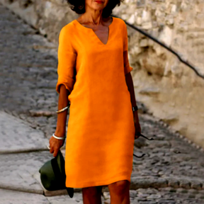 Louise | Feminines Minikleid Mit V-Ausschnitt