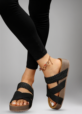 Estelle Sandalen | Geflochtener Kreuzriemen