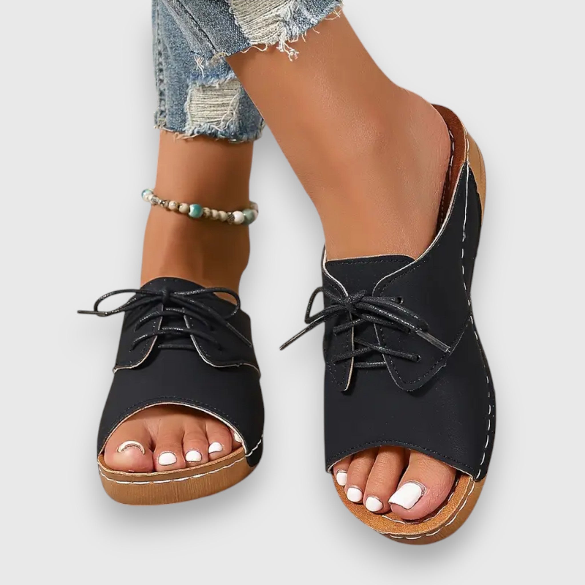Soreya | Vintage Sandalen Mit Riemchen