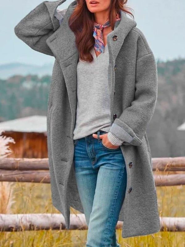 Damen Langer Teddy-Mantel | Kuschelig Elegant