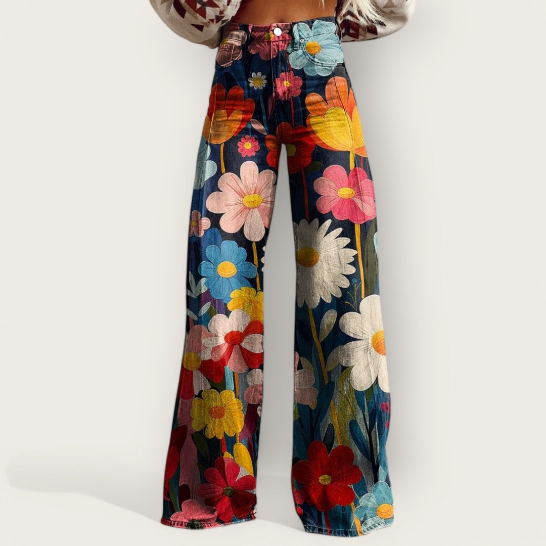 Carissa | Luftige Boho-Hose Mit Hoher Taille