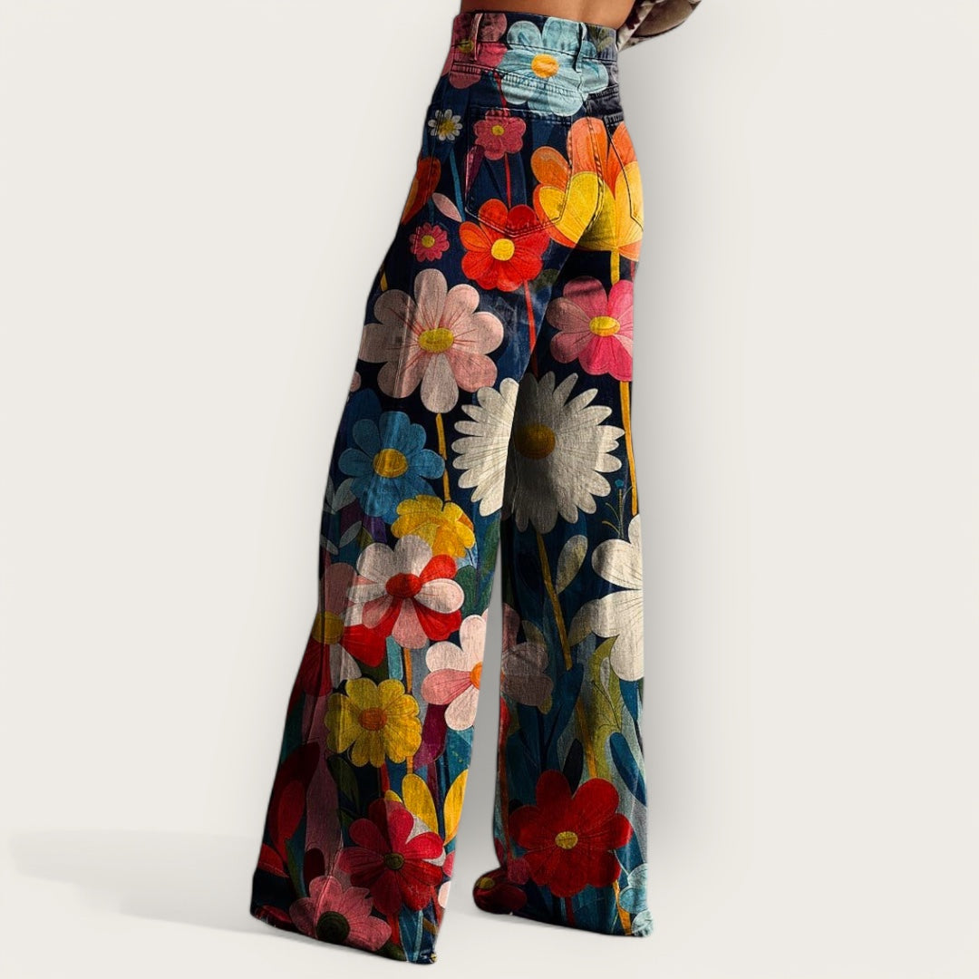 Carissa | Luftige Boho-Hose Mit Hoher Taille