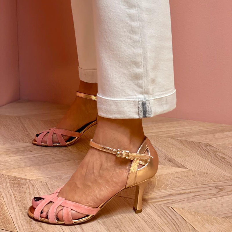 Damen Glamouröse High Heels Sandalen | Offene Spitze