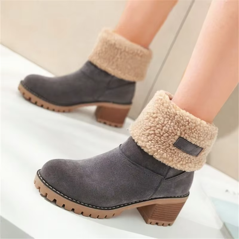 Nikki | Warme Leder-Schneestiefel