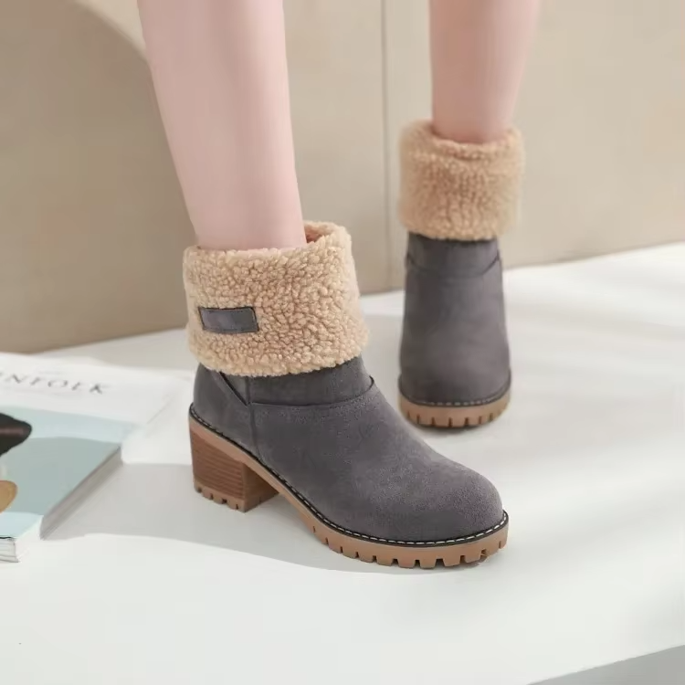 Nikki | Warme Leder-Schneestiefel