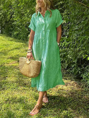 Damen Elegantes Sommer Kleid | Midi
