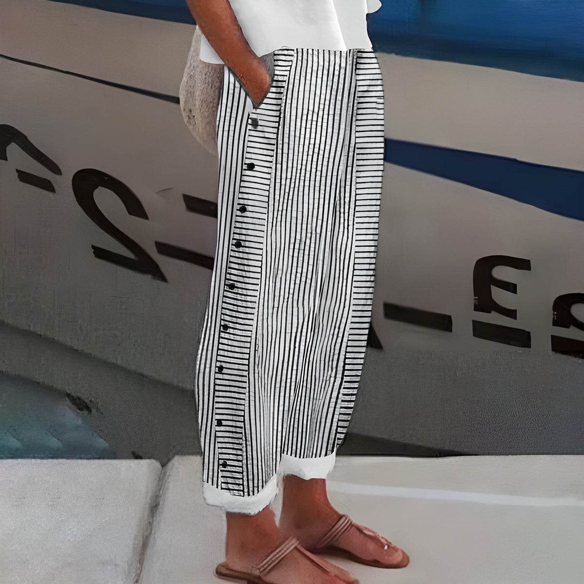 Dagny | Leichte Sommerhose aus Leinen für Alltag und Urlaub