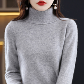 Damen Eleganter Kaschmir Rollkragenpullover | Warm