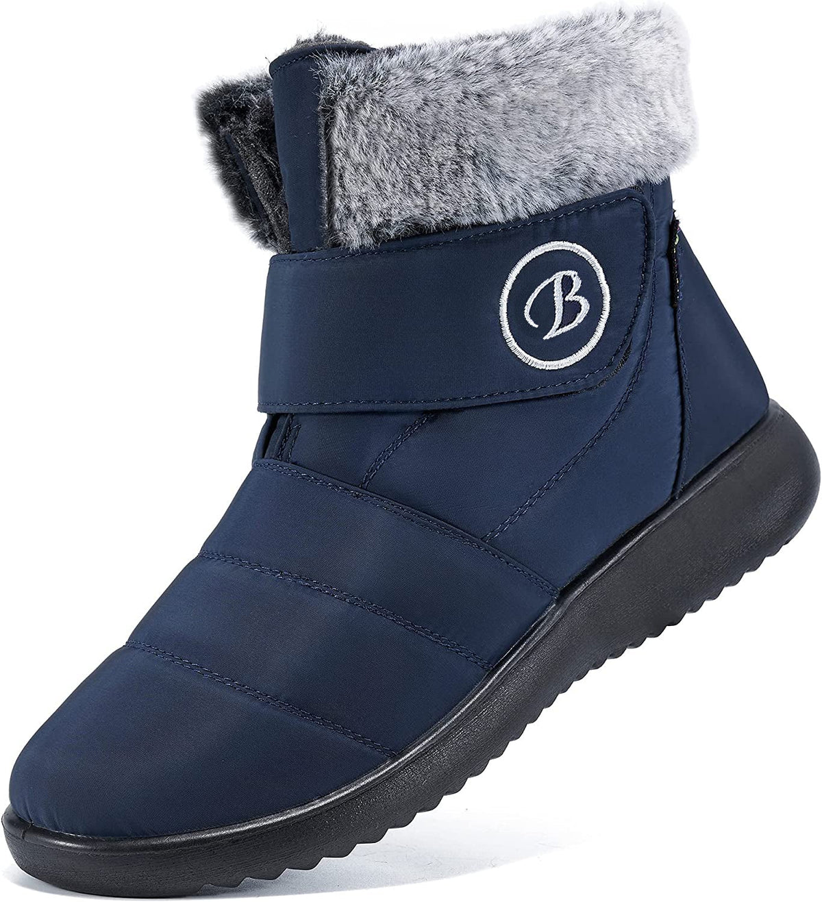 Damen Schneestiefel – Winterschuhe mit Fellfutter – Warme Schlupfstiefel für Frauen – Wasserdichte Stiefeletten – Bequeme Outdoor Rutschfeste Schuhe