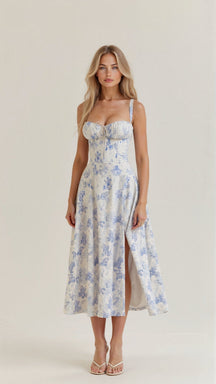 Kiana | Elegantes Korsett-Midikleid für feminine Silhouette 