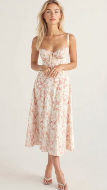 Kiana | Elegantes Korsett-Midikleid für feminine Silhouette 