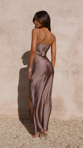Damen Elegantes Modernes Kleid | Maxi