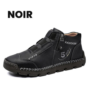 Chaussures Décontractées À La Mode En Cuir Véritable Pour Hommes