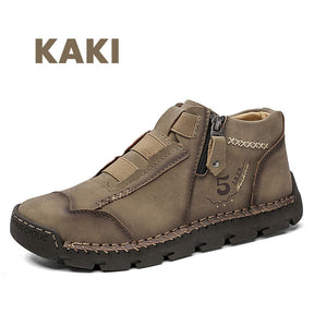 Chaussures Décontractées À La Mode En Cuir Véritable Pour Hommes