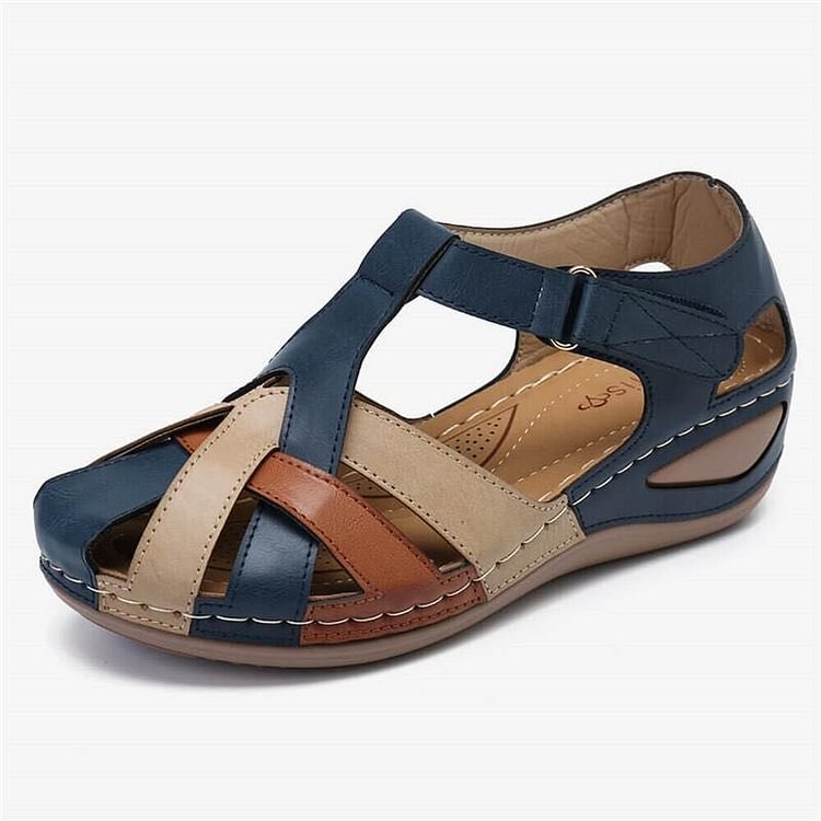 Emilia | Orthopädische Keilsandale Aus Veganem Leder