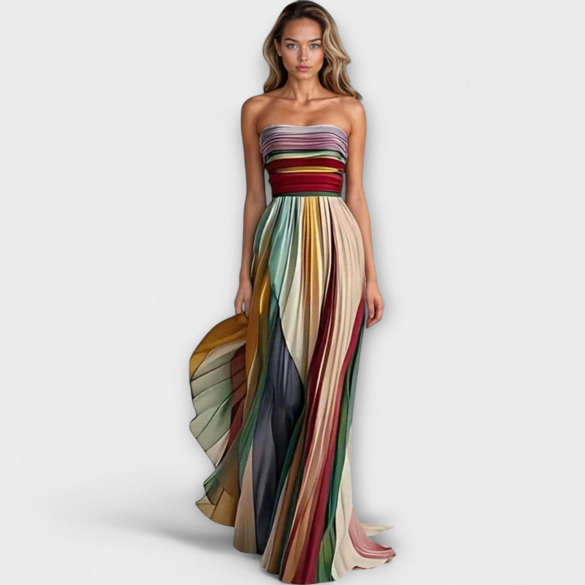 Flora | Langes Kleid aus weichem Premiumstoff