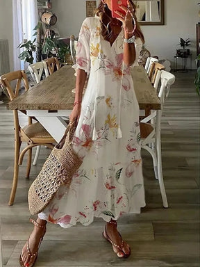Rebecca | Luftiges Maxikleid Im Bohème-Stil